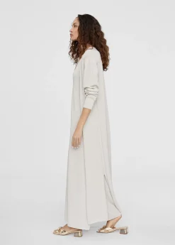 Cardigan largo de punto