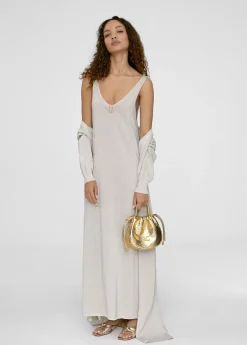 Cardigan largo de punto