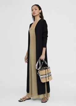 Cardigan largo de punto