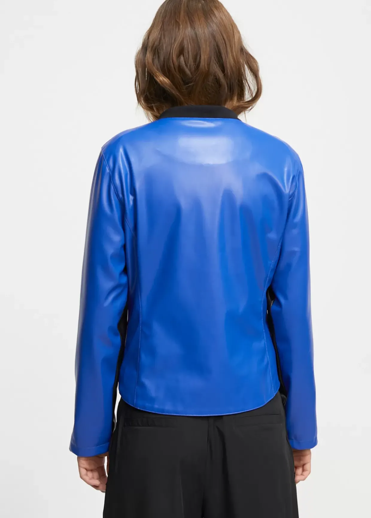 Cazadora biker tricolor