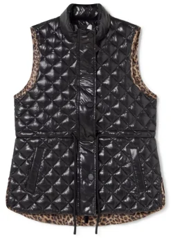 Chaleco detalles animal print