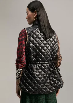 Chaleco detalles animal print