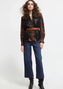 Chaleco efecto lentejuela