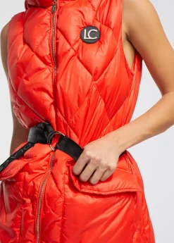 Chaleco largo acolchado