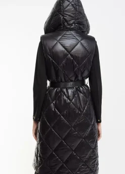 Chaleco largo acolchado