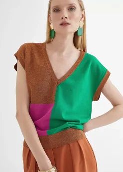 Chaleco punto multicolor