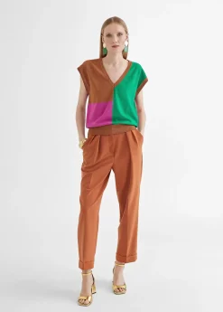 Chaleco punto multicolor