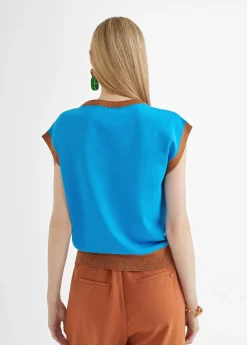 Chaleco punto multicolor