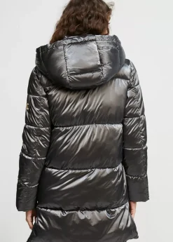 chaqueta acolchada metalizada