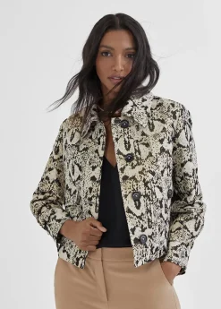 Chaqueta corta animal print