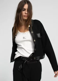 Chaqueta corta de punto