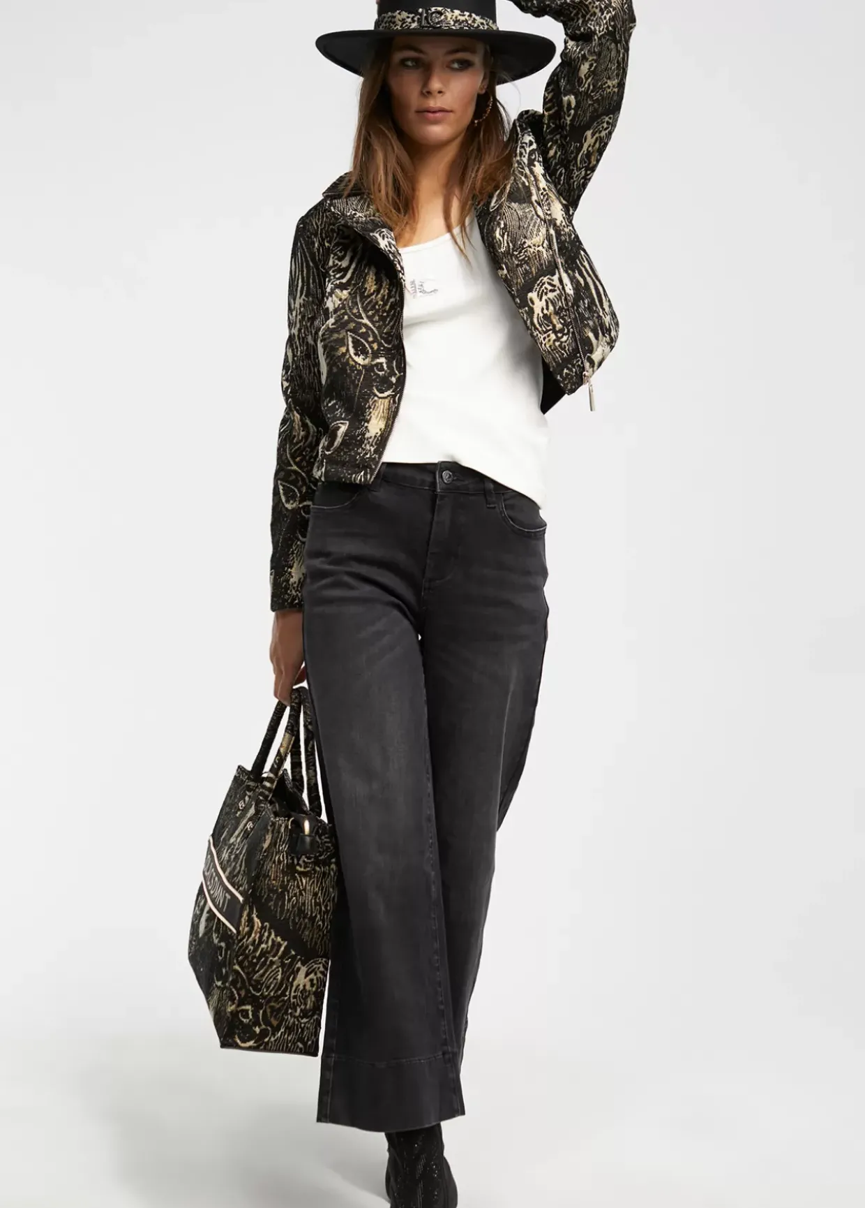 Chaqueta Jacquard animal