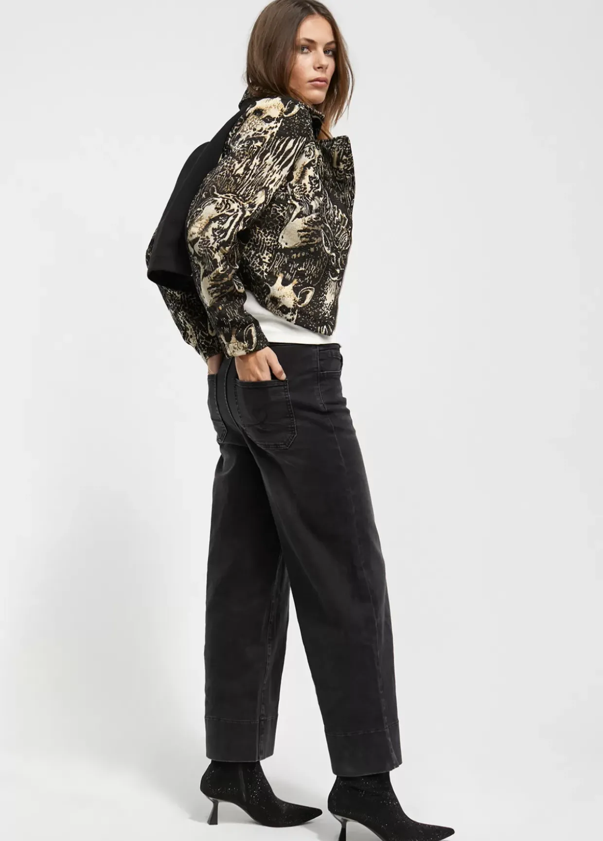 Chaqueta Jacquard animal