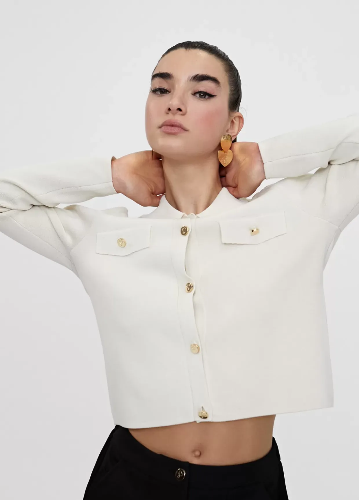 Chaqueta punto con botones