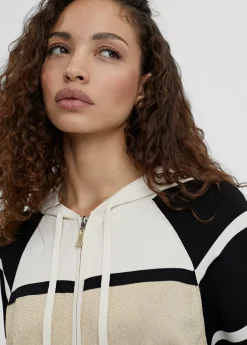 Chaqueta rayas con capucha