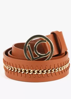 Cinturón cadena dorada