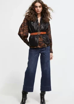 Cinturón cadena dorada