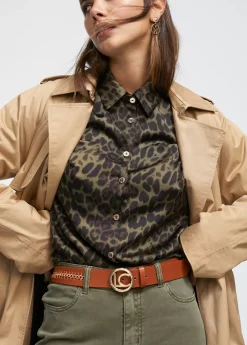 Cinturón cadena dorada