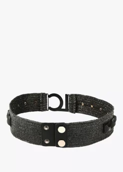 Cinturón efecto ráfia