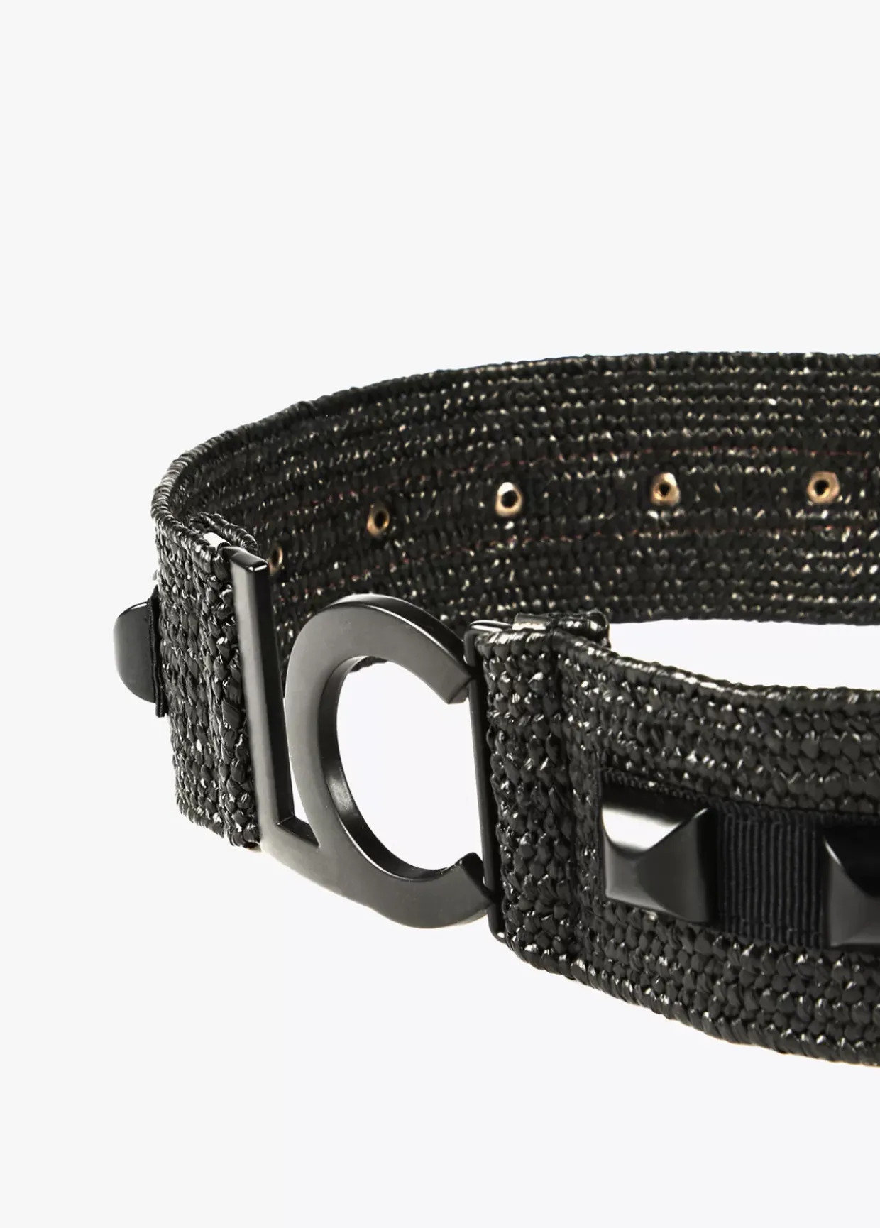 Cinturón efecto ráfia