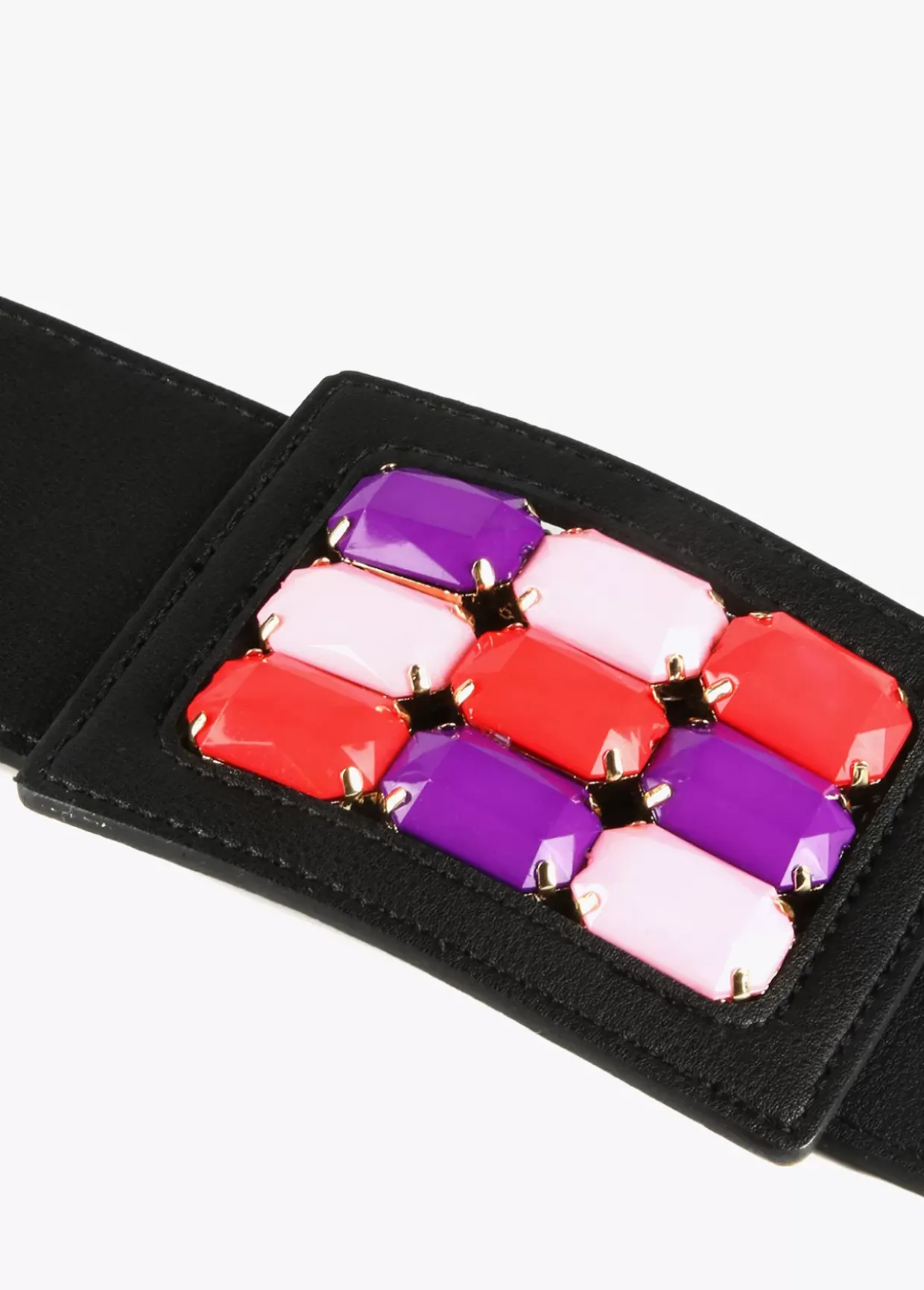 Cinturón elástico efecto ráfia