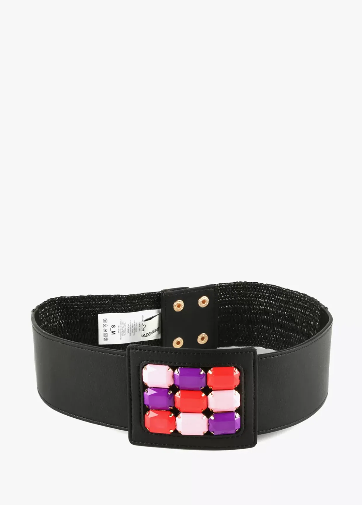 Cinturón elástico efecto ráfia