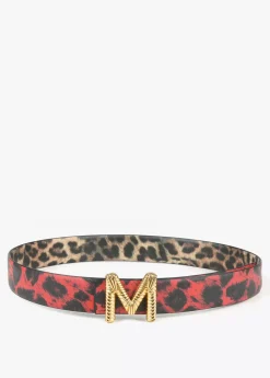 Cinturón reversible animal print