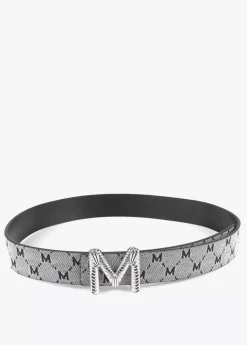 Cinturón reversible gris y negro