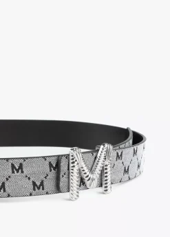 Cinturón reversible gris y negro