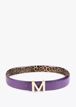 Cinturón reversible hebilla dorada