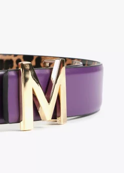 Cinturón reversible hebilla dorada