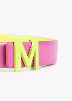 Cinturón reversible hebilla fluor