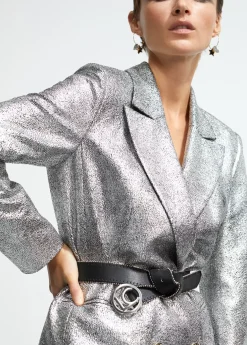 Cinturón ribete dorado