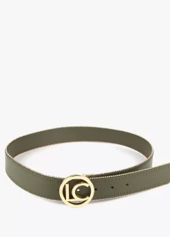 Cinturón ribete dorado