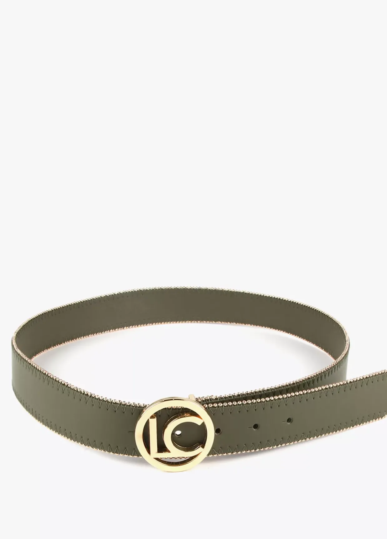 Cinturón ribete dorado