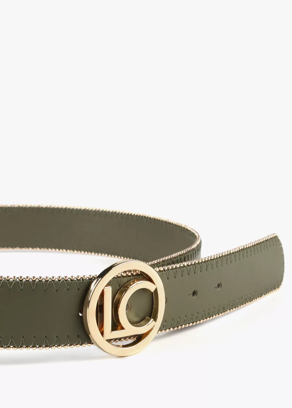 Cinturón ribete dorado