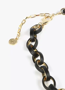 Collar con aros animal print