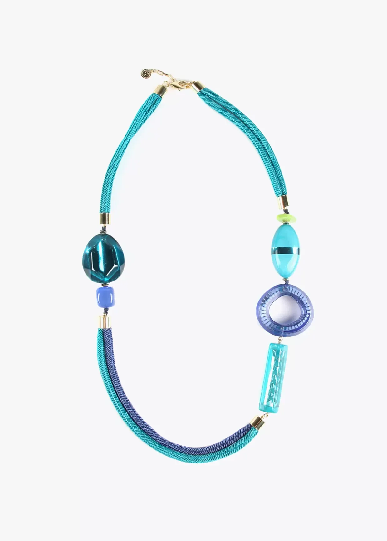 Collar cordóny abalorios