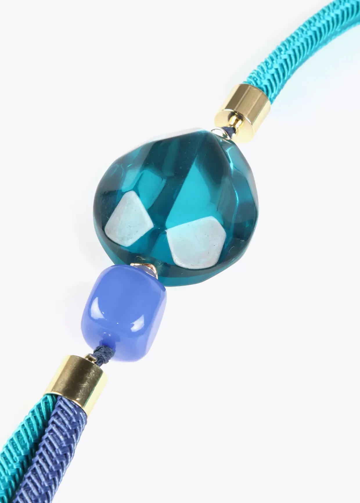 Collar cordóny abalorios