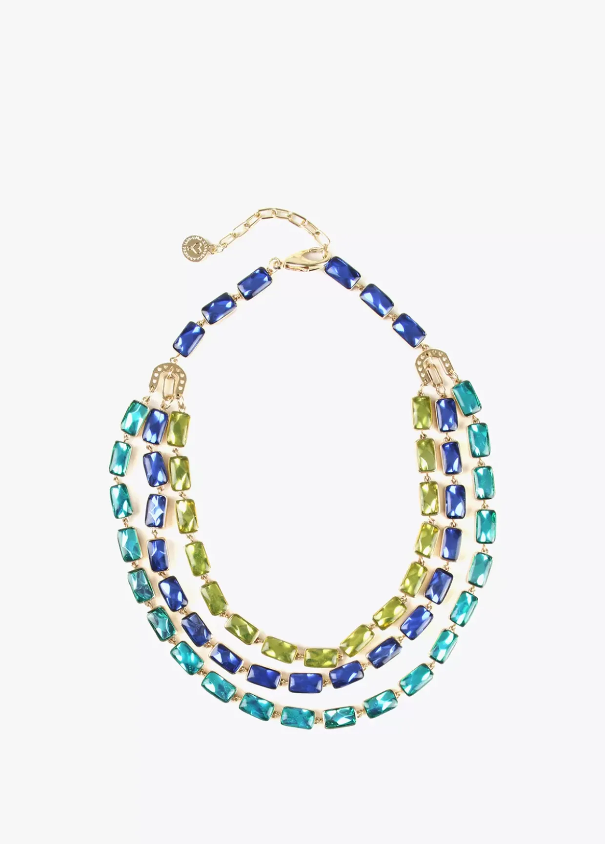 Collar cristales multicolor