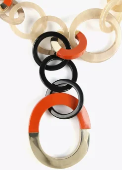 Collar de aros bicolor