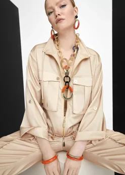 Collar de aros bicolor