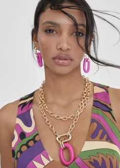 Collar doble cadena y colgante