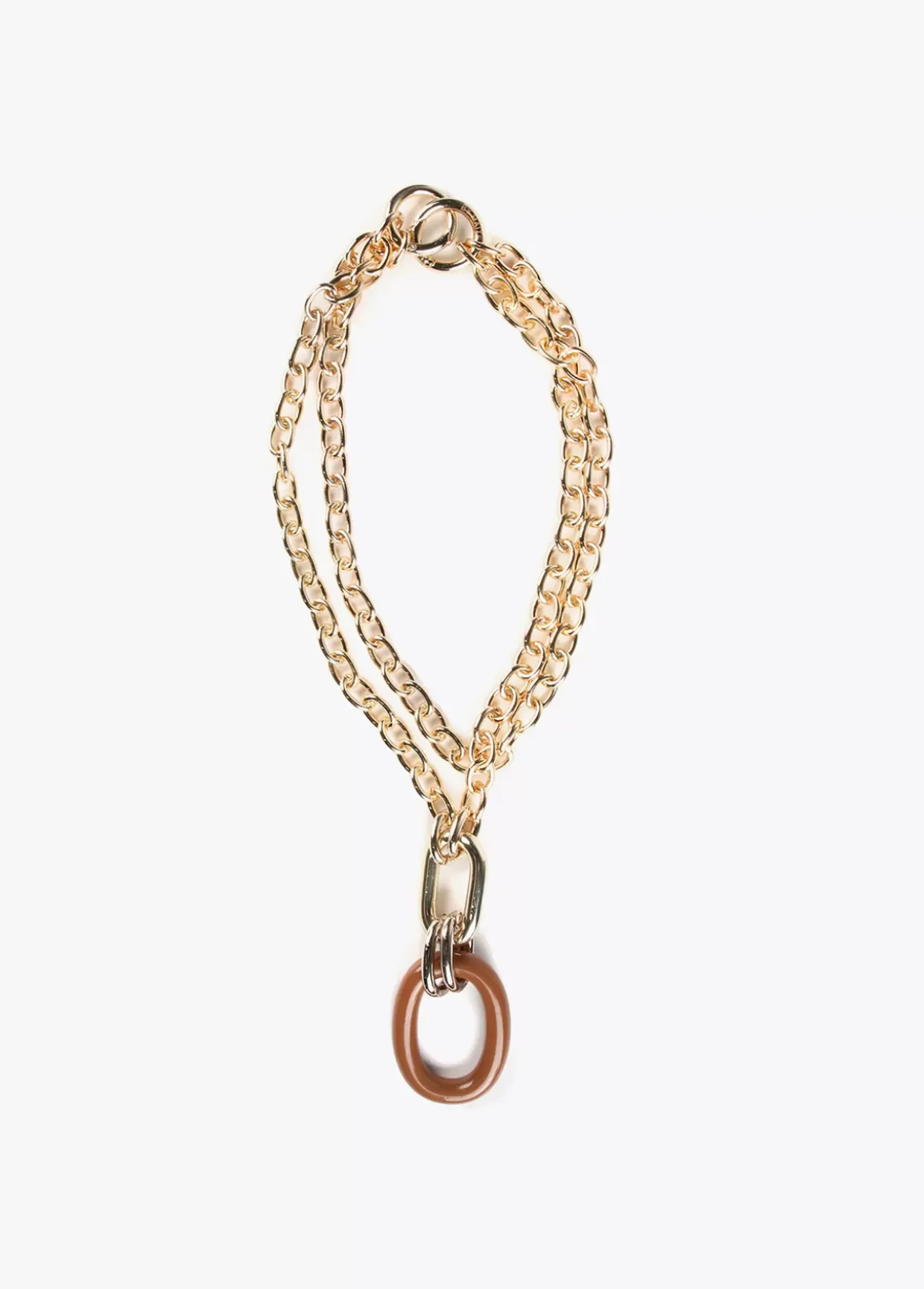 Collar doble cadena y colgante