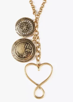 Collar doble con colgantes