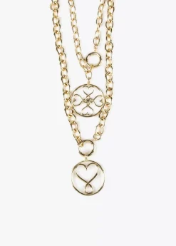 Collar doble medalla