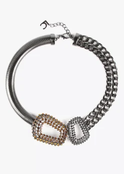 Collar gargantilla doble pieza