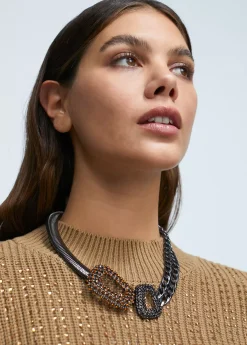 Collar gargantilla doble pieza