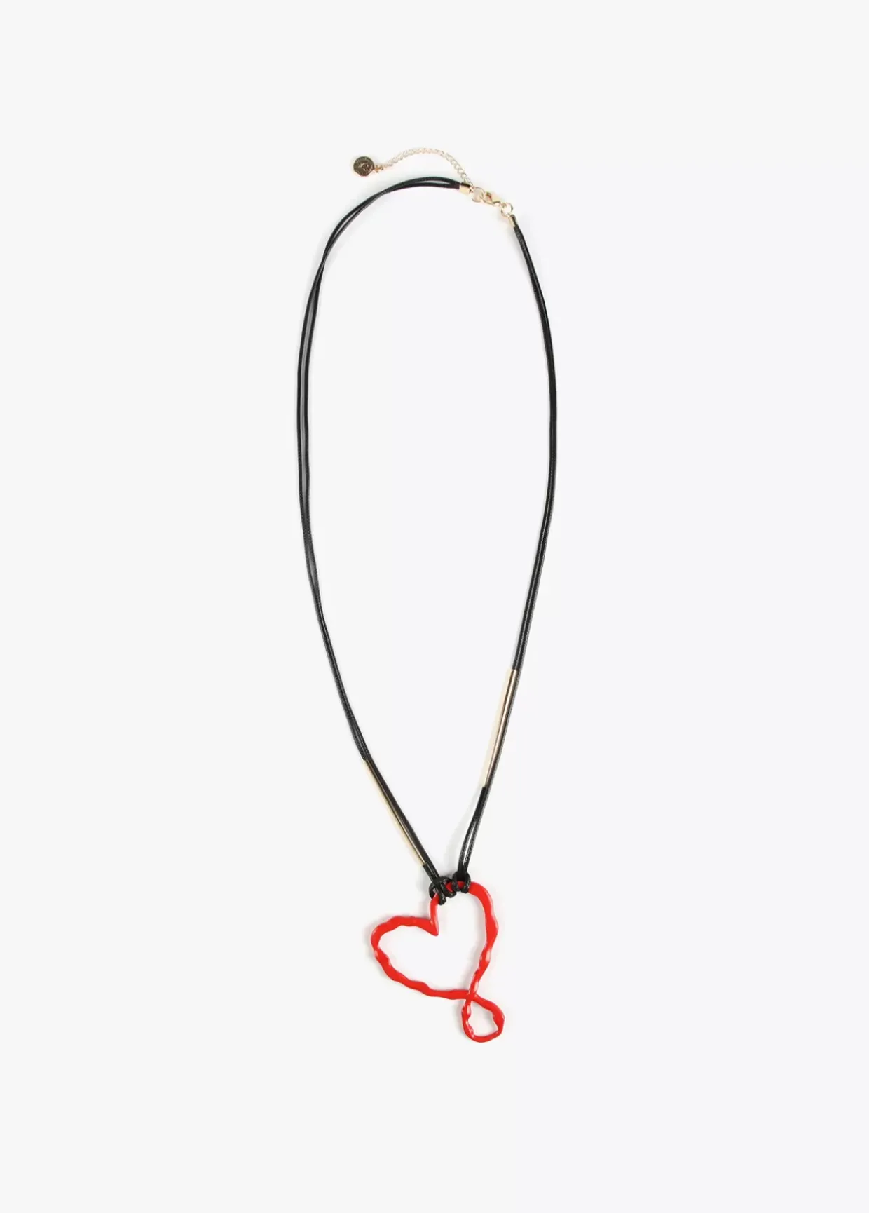 Collar largo corazón infinito