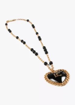 Collar medalla corazón